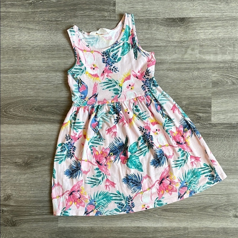 H&M tropical print little girls dress